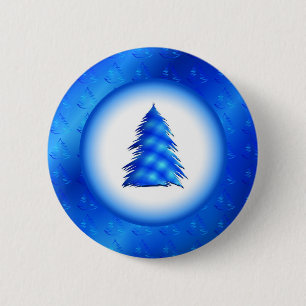 kerstboom ronde button 5,7 cm