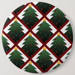 kerstboom ronde button 6,0 cm