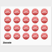kerstboom ronde sticker (Vel)