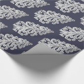 Kerstboom, rondgeknipt cadeaupapier (Hoek)