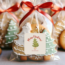 Kerstboom Rood Groen Traditionele envelop