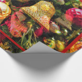 Kerstboom Rood Rood Rand Charge Cheeful Cadeaupapier (Hoek)