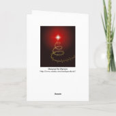 Kerstboom Roodstaart Feestdagen Kaart (Achterkant)