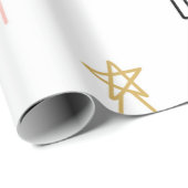 Kerstboom Roze goud Cadeaupapier (Rol Hoek)