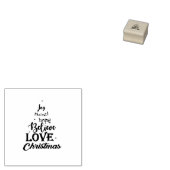 kerstboom Rubber Stempel (Gestempeld)