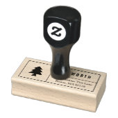 kerstboom 	rubberstempel (Stempel)