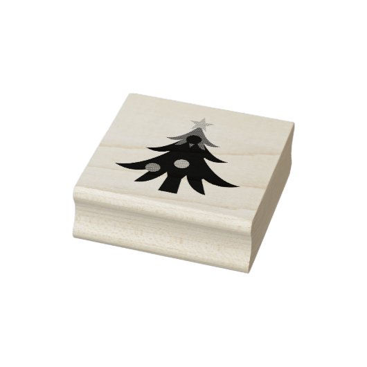 kerstboom 	rubberstempel (Stempel)