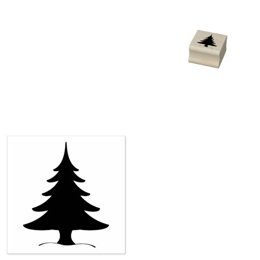 kerstboom 	rubberstempel (Gestempeld)
