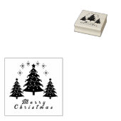 kerstboom 	rubberstempel (Gestempeld)