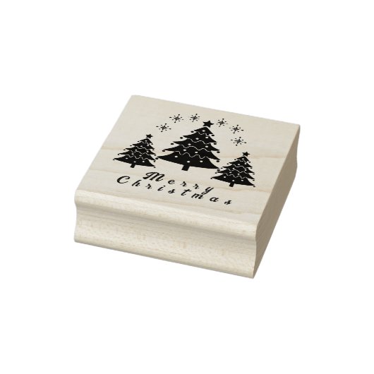 kerstboom 	rubberstempel (Stempel)