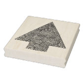 kerstboom 	rubberstempel (Stempel)