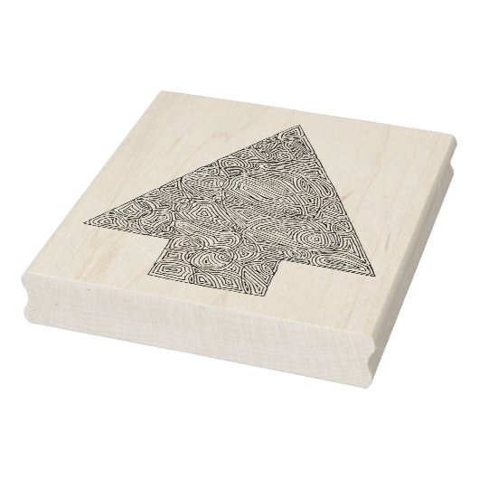 kerstboom 	rubberstempel (Stempel)