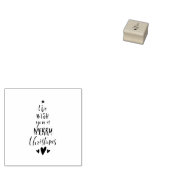 kerstboom 	rubberstempel (Gestempeld)
