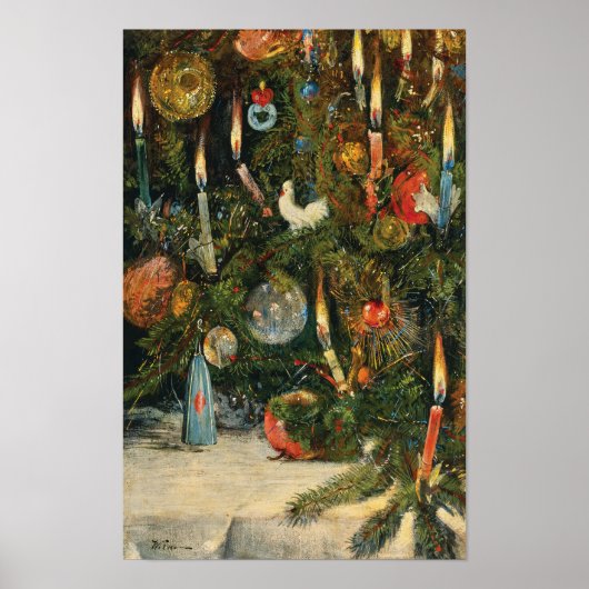Kerstboom | Rudolf Bernhard Willmann Poster (Voorkant)