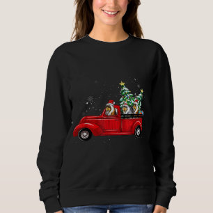 Kerstboom Ruw Collie Hond Rijden Xmas Vrachtwagen Trui
