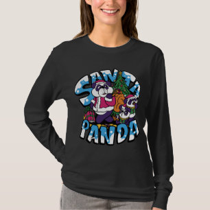 Kerstboom Santa Panda Kinder Jongen Meisje Kerstmi T-shirt