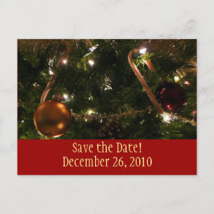 Kerstboom Save the Date Briefkaart