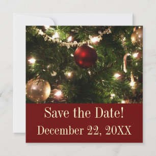 Kerstboom Save the Date Magneet Feestdagenkaart