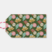 Kerstboom Schattigee Jingle Kleurrijke Typografie Cadeaulabel (Achterkant Horizontaal)