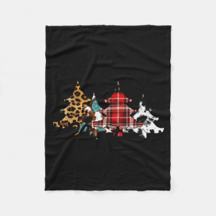 Kerstboom Schommelen Buffalo Plaid Kerstmis Fleece Deken