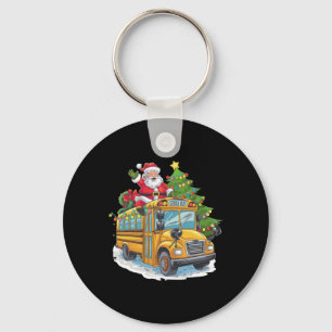 Kerstboom Schoolbus Bestuurder Kostuum Volwassenen Sleutelhanger