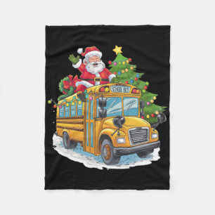 Kerstboom Schoolbus Chauffeur Kostuum Volwassenen Fleece Deken