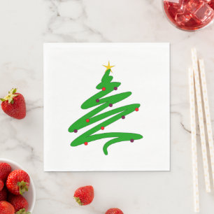 kerstboom servet