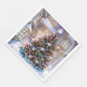 kerstboom  servet (Hoek)