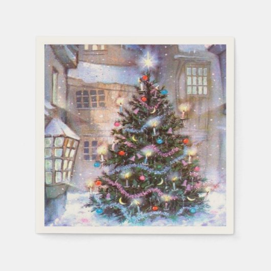 kerstboom servetten (Voorkant)