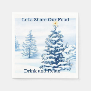 kerstboom servetten