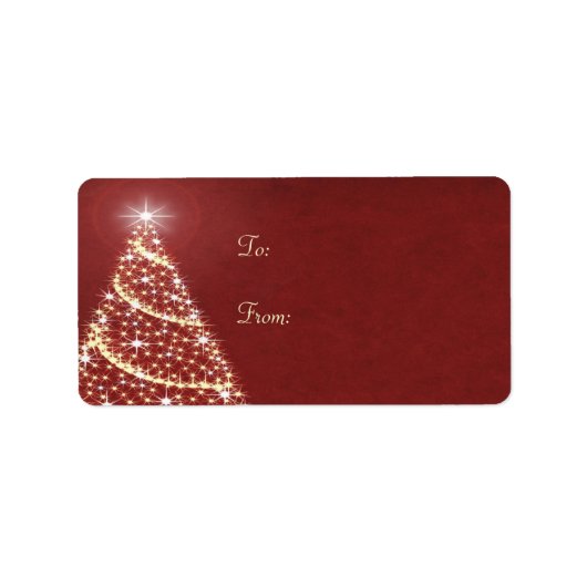 Kerstboom Shimmer Etiket (Voorkant)