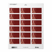 Kerstboom Shimmer Etiket (Full Sheet)