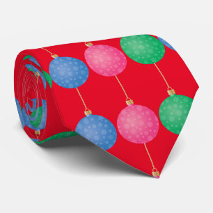 Kerstboom, sierballen Thunder_Cove Stropdas
