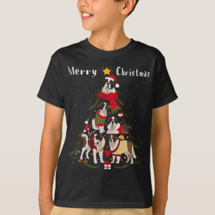 Kerstboom Sint Bernard Lover Xmas Hond Eigenaar T-shirt