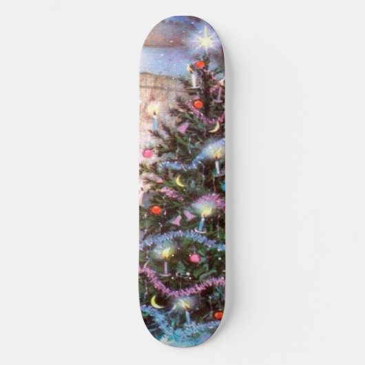kerstboom  skateboard (Voorkant)