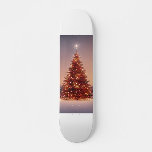 kerstboom skateboard (Voorkant)