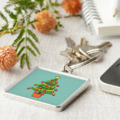 kerstboom sleutelhanger (Zijkant)