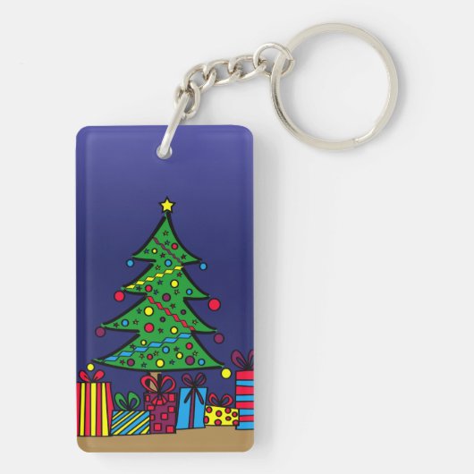 Kerstboom Sleutelhanger (achterkant)