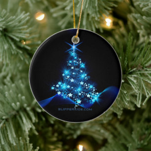 Kerstboom SlipperyJoe sterren fonkelende lichten Keramisch Ornament