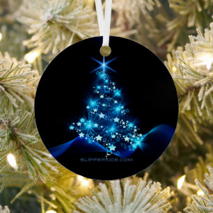 Kerstboom SlipperyJoe sterren fonkelende lichten Metalen Ornament