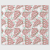 Kerstboom snack cake inpakpapier (Vlak)