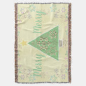 Kerstboom & Sneeuw Gooi Deken (Voorkant Verticaal)