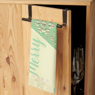 Kerstboom & Sneeuw Theedoek