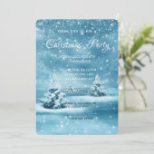 Kerstboom, Sneeuwgezelschap Kaart (Staand voorkant)