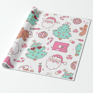 Kerstboom Sneeuwman Kerstfeest  I Cadeaupapier