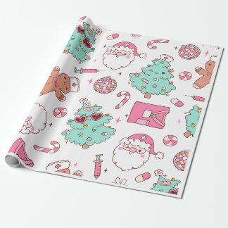 Kerstboom Sneeuwman Kerstfeest I Cadeaupapier