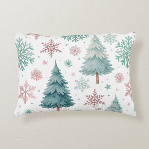 Kerstboom & Sneeuwvlok Accentkussen Accent Kussen
