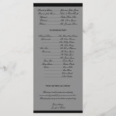 Kerstboom Sneeuwvlokken Rode bruiloft programma (Achterkant)