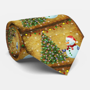 kerstboom Snowman Stropdas