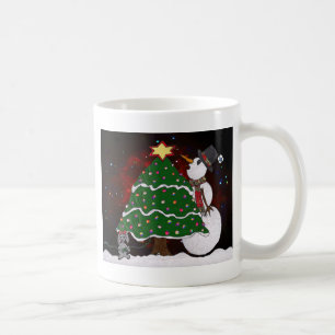 kerstboom Snowman Surprise Art Print Koffiemok